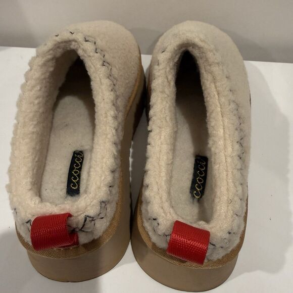 Ccocci Women's Isaac Platform Sherpa Slipper Slide Shoes 41 Like 8-8.5 - Picture 6 of 11